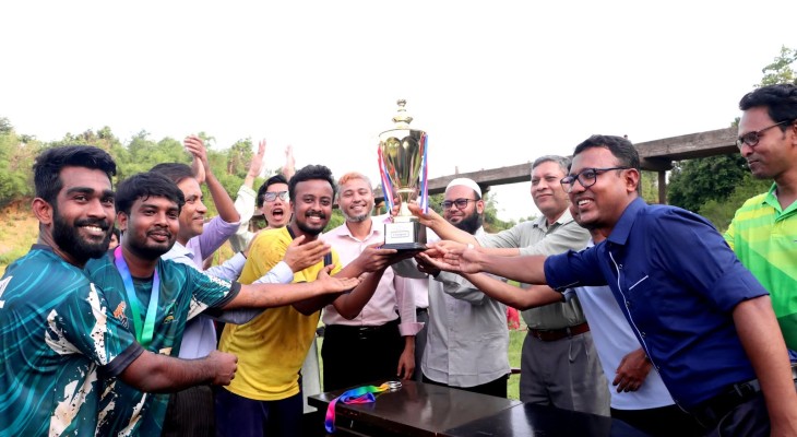 রাবিপ্রবিতে ফুটবলের শিরোপা জিতলো ম্যানেজমেন্ট বিভাগ